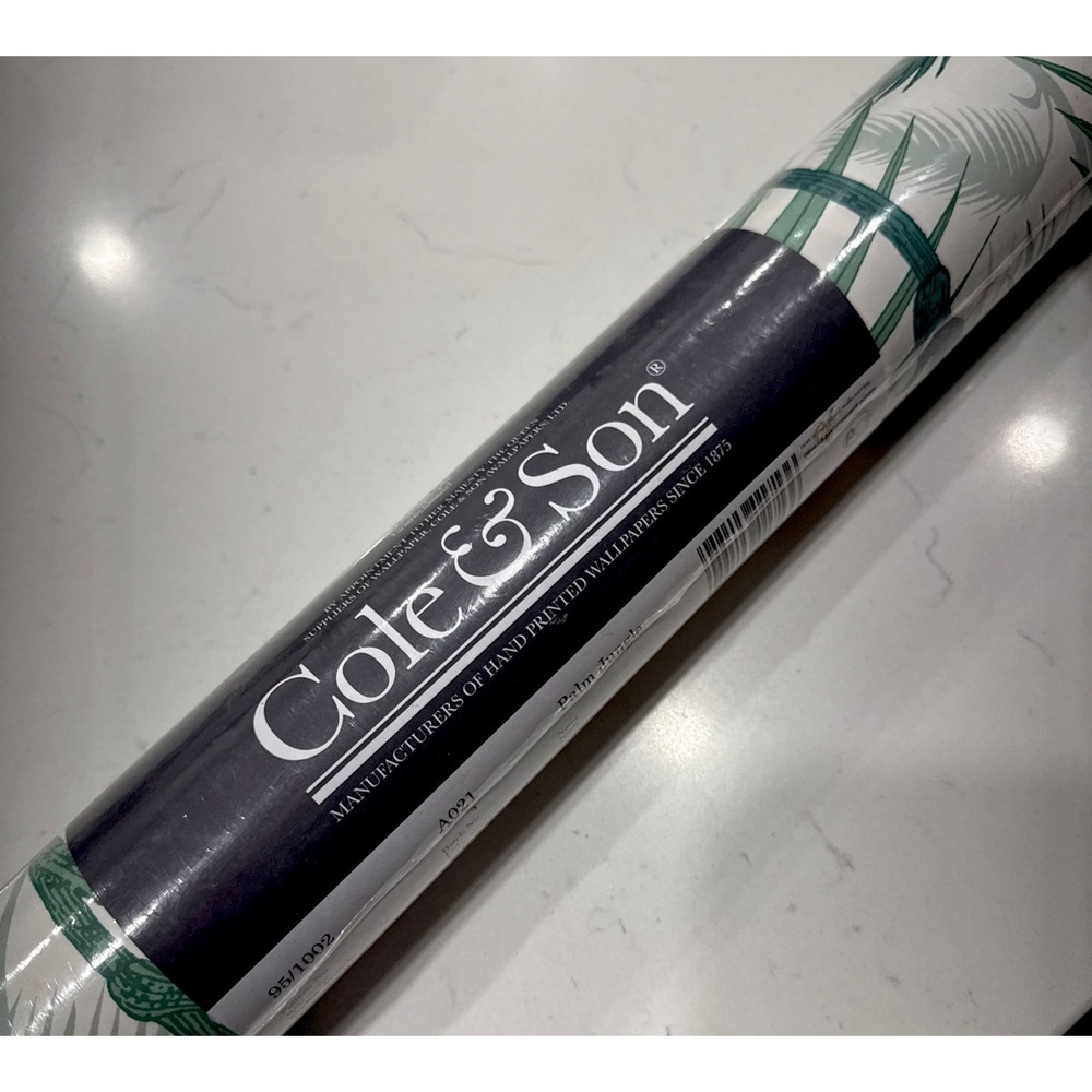 NEW Sealed Cole & Son Palm Jungle Wallpaper #95/1002 – Minor Outer Layer Tear